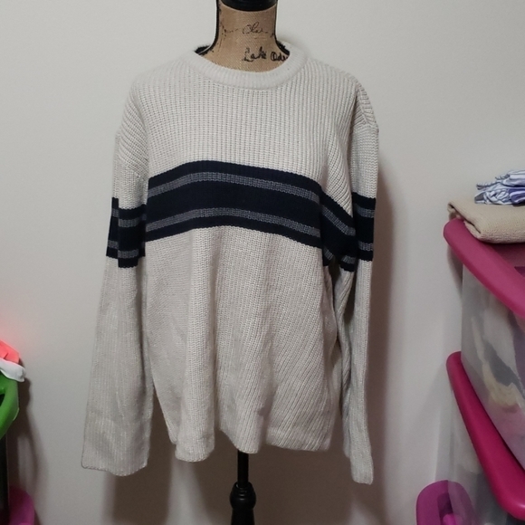 Aeropostale Other - Large tan, navy and grey aeropostale mens sweater